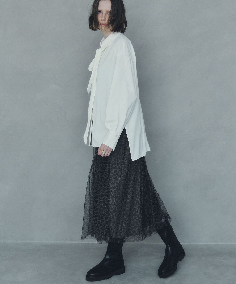 YECCA VECCA プリントチュールスカート 