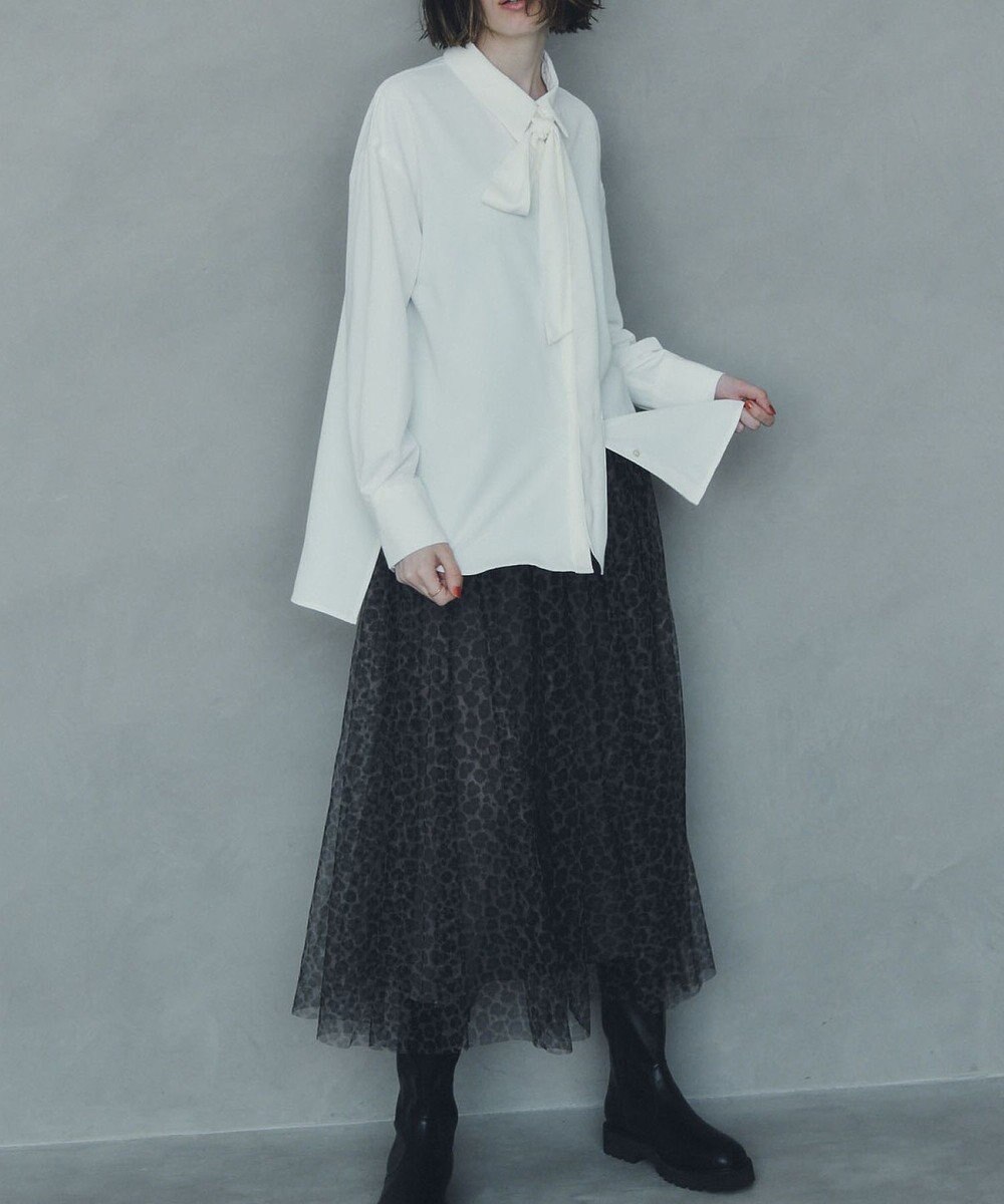 YECCA VECCA プリントチュールスカート 