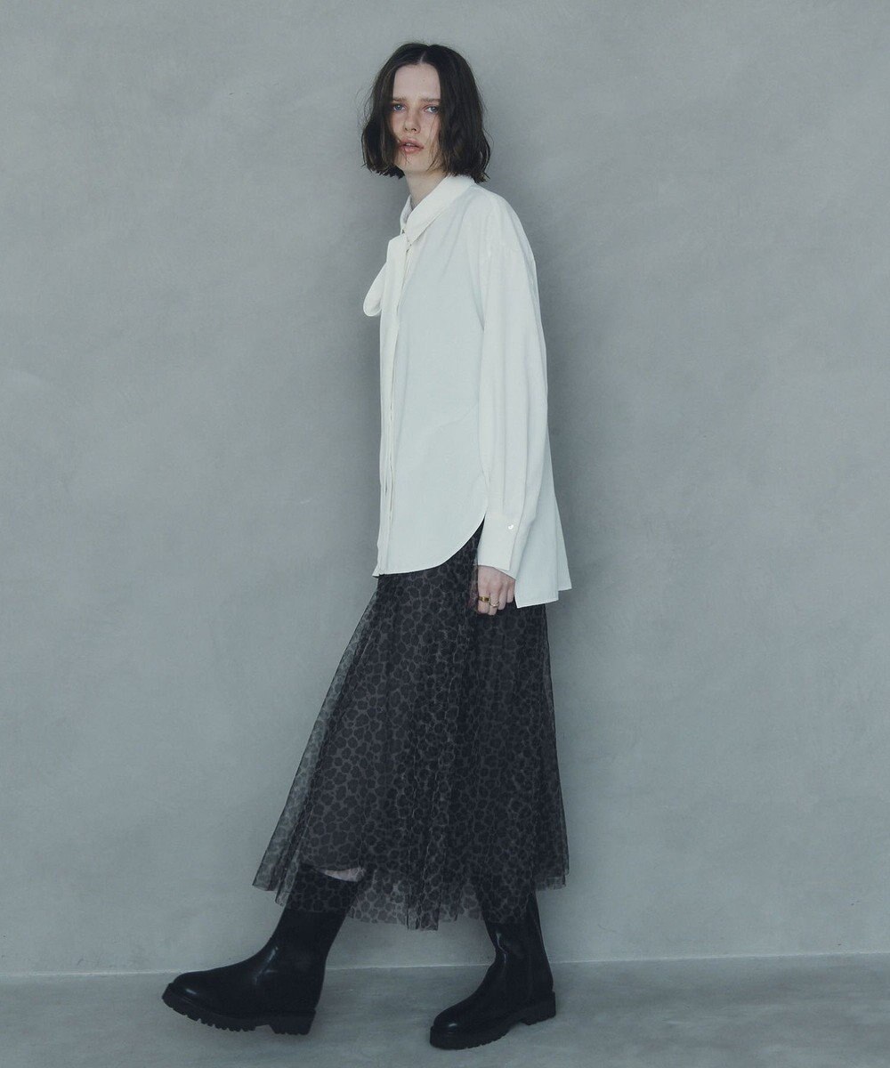 YECCA VECCA プリントチュールスカート 