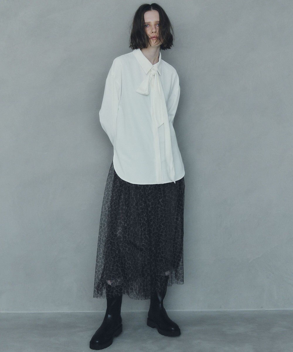 YECCA VECCA プリントチュールスカート 