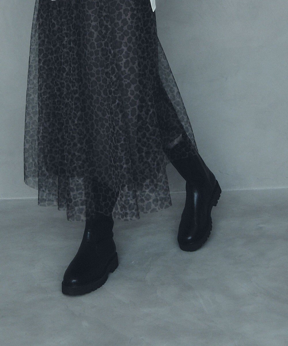 YECCA VECCA プリントチュールスカート 