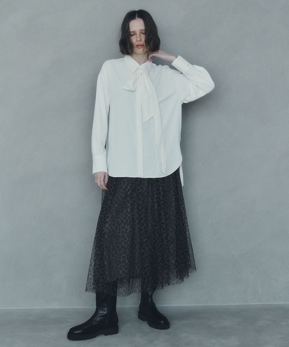 YECCA VECCA プリントチュールスカート 