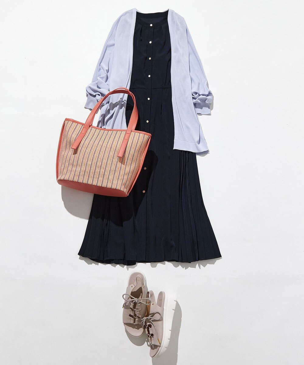 ANY SIS 【洗える】サイドプリーツフレア ワンピース 