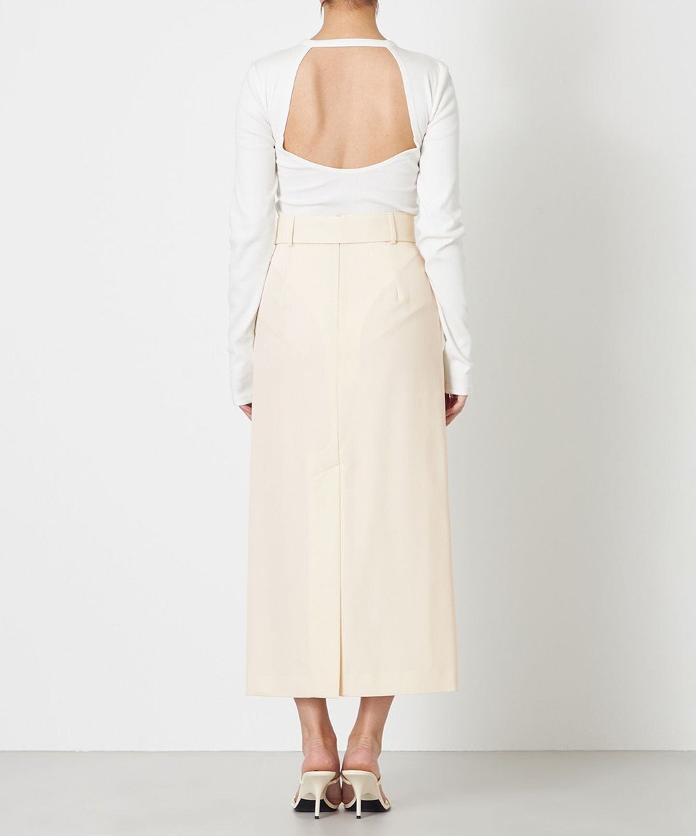 NAVE 【Nave・セットアップ可】ウールポリエステルツイルスカート 