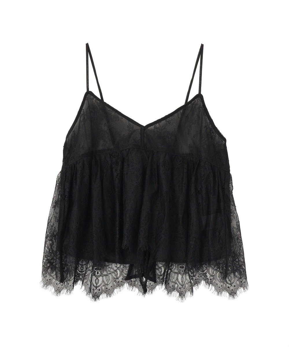 earth music&ecology フリンジレースバックリボンキャミ 