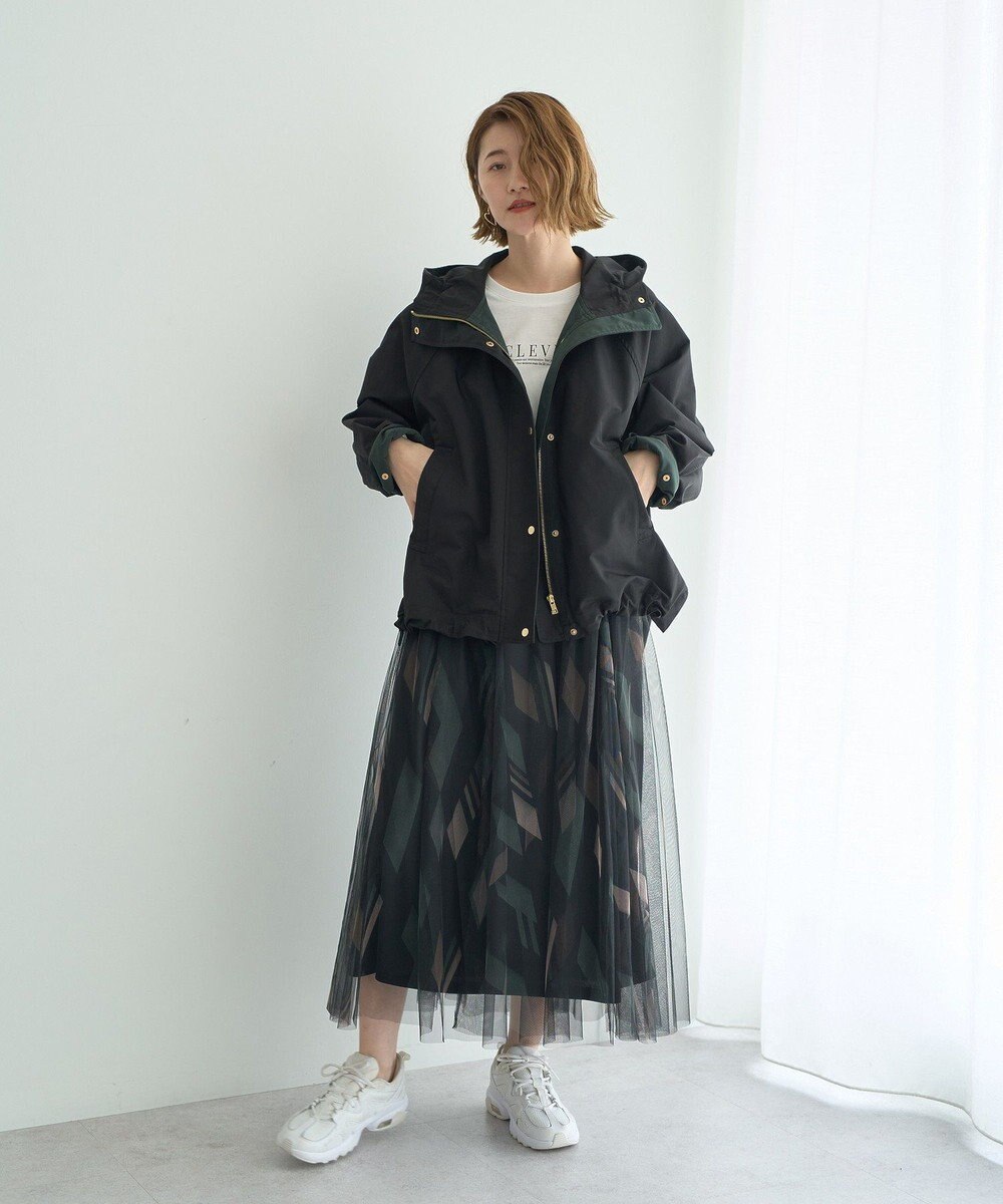 YECCA VECCA プリントチュールスカート 