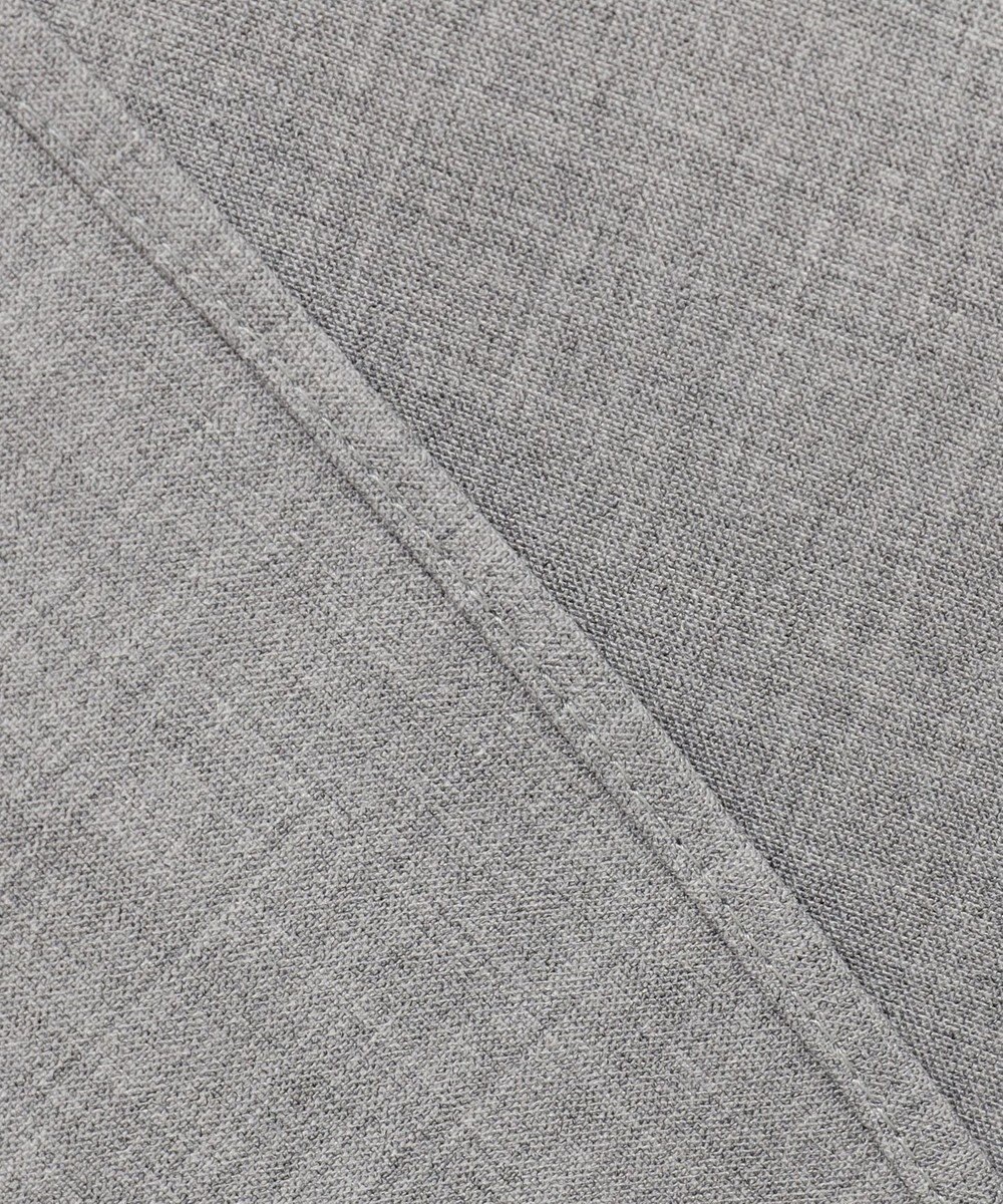 UNFILO ウールライク バンドカラーシャツ 