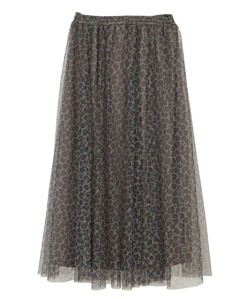 YECCA VECCA プリントチュールスカート 