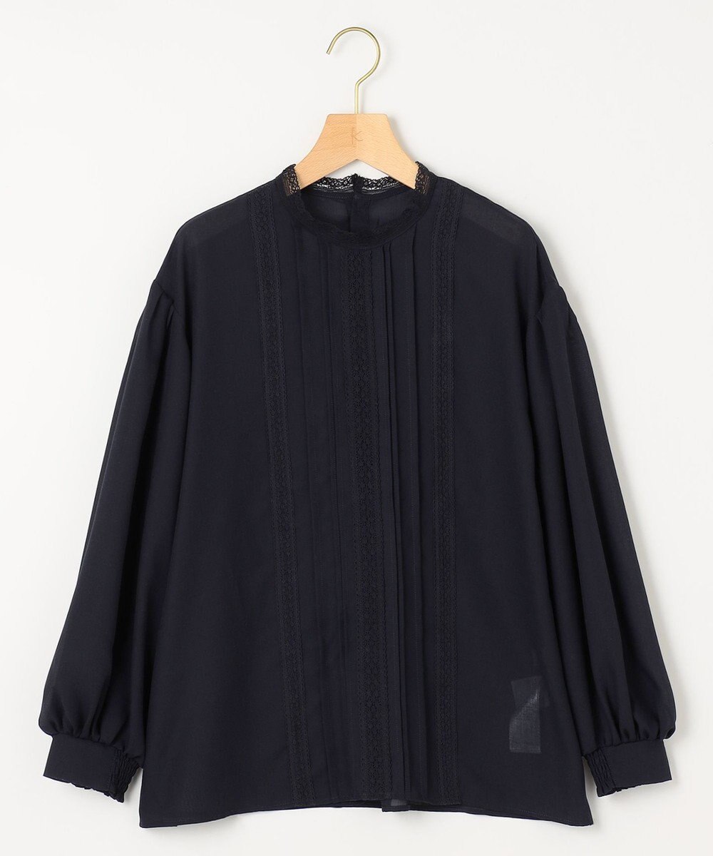 組曲 L 【洗える】シフォンツイルレース ブラウス 