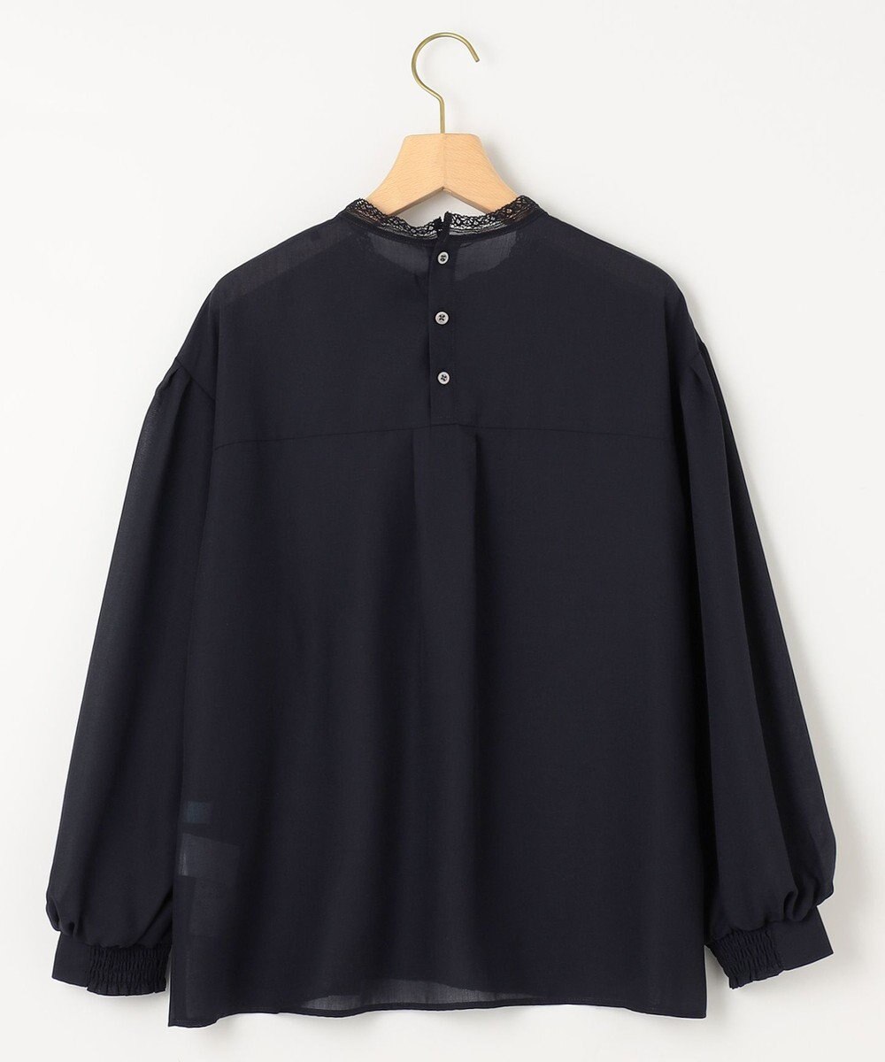 組曲 L 【洗える】シフォンツイルレース ブラウス 
