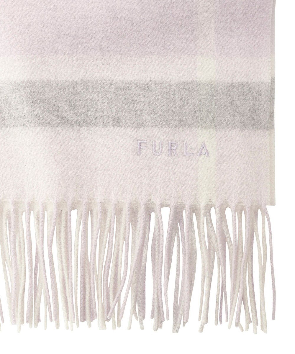 MOONBAT FURLA ウール超大判ブロックチェックラメストール/幅70cm 