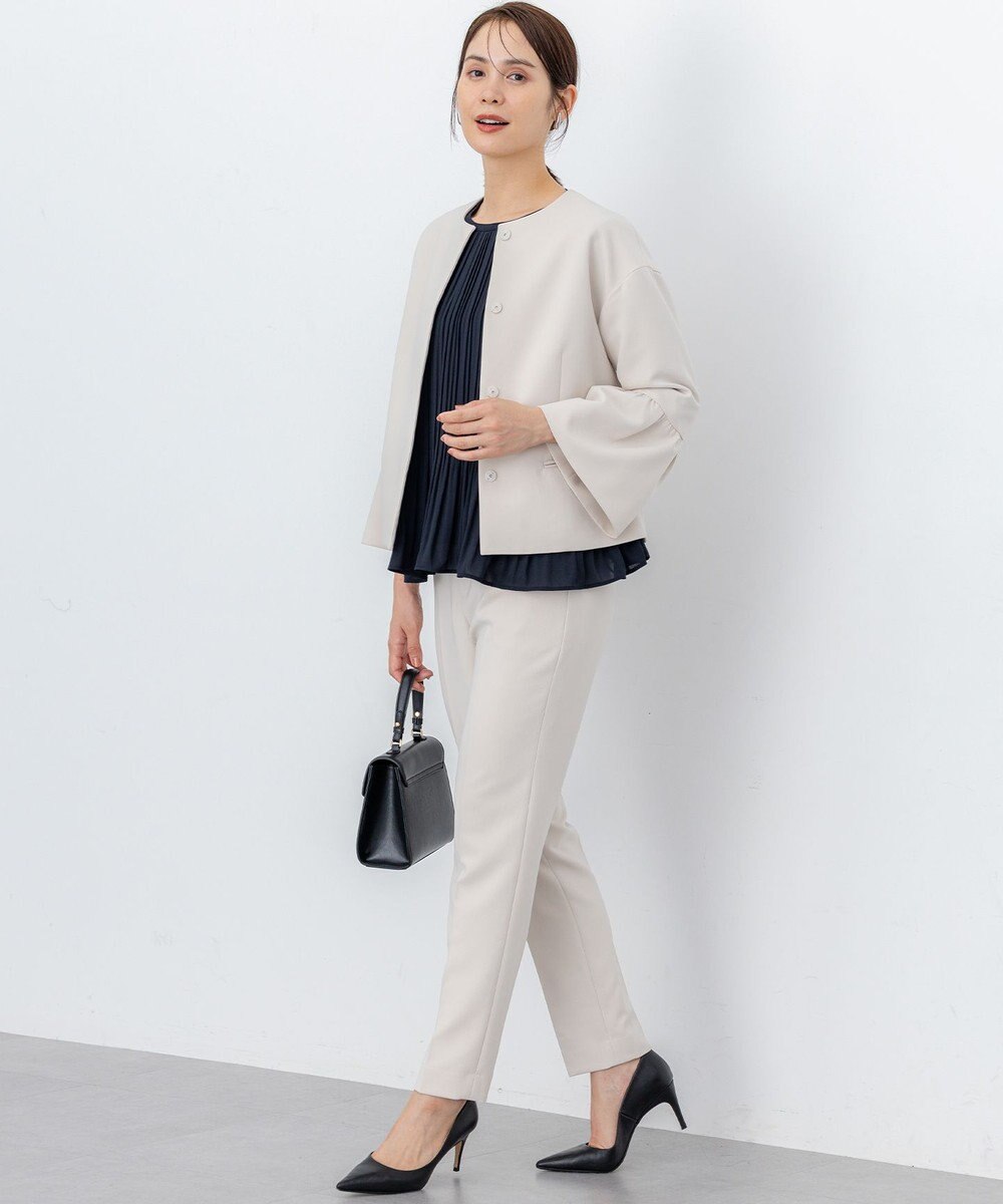 組曲 S 【WEB限定】ジョーゼットシフォンプリーツ ブラウス 