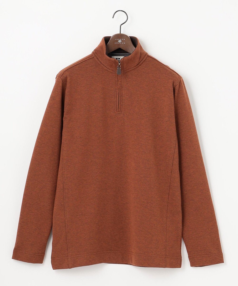 JOSEPH ABBOUD 【オーガニックコットン】ヴィンテージインレー ハイネックZIP 