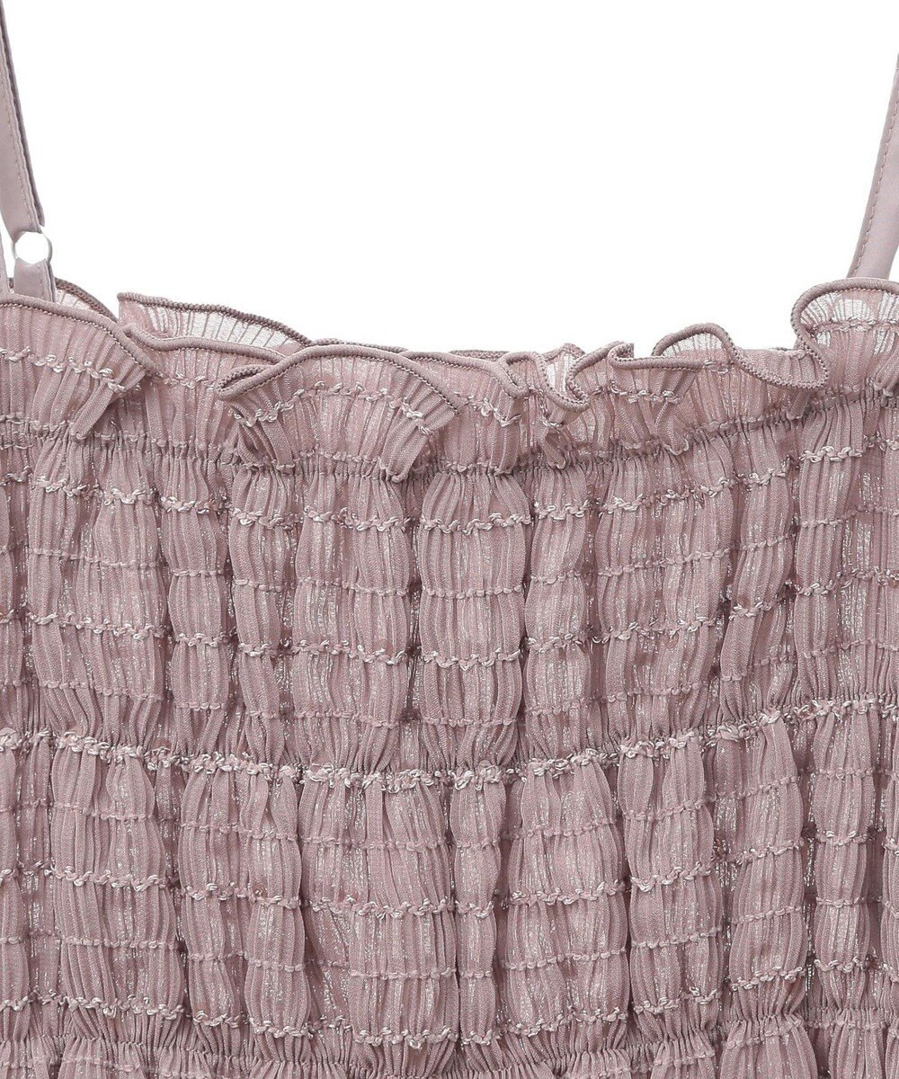 earth music&ecology スパンコールシャーリングビスチェ 