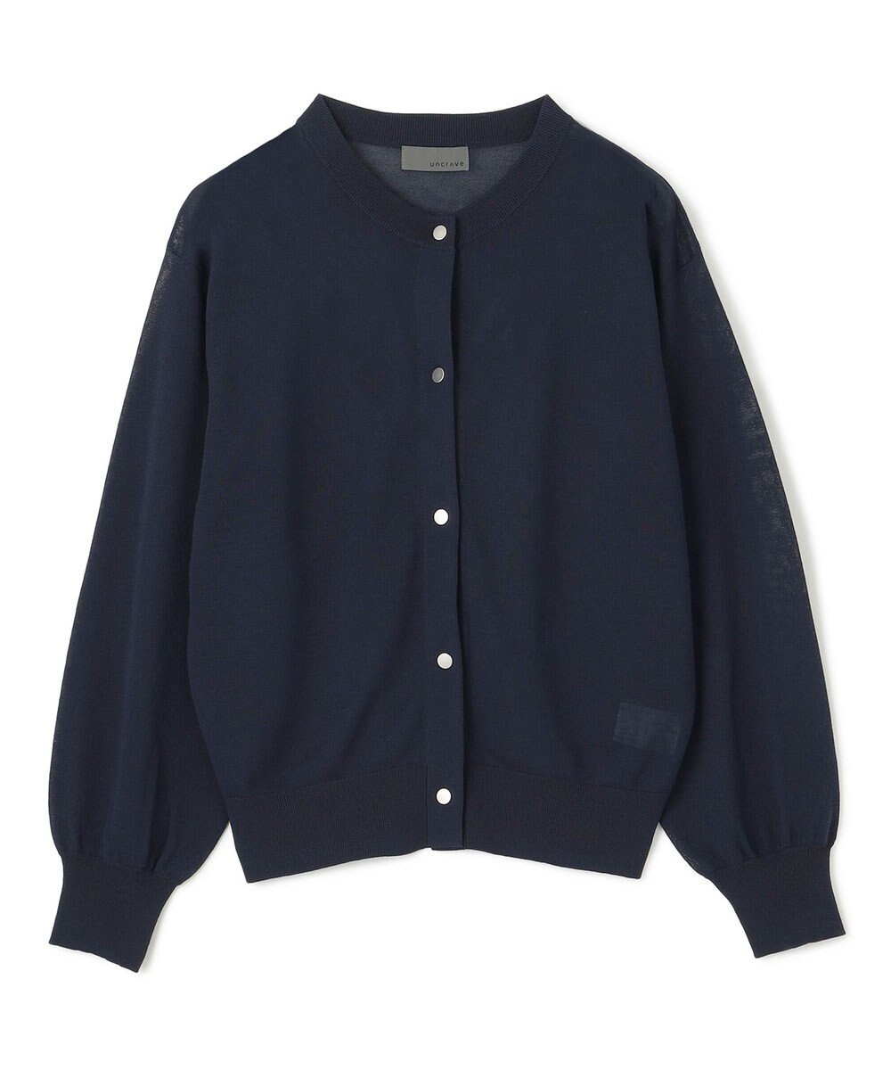 uncrave 【手洗い可】シアー ニットカーディガン（uncrave STANDARD） 