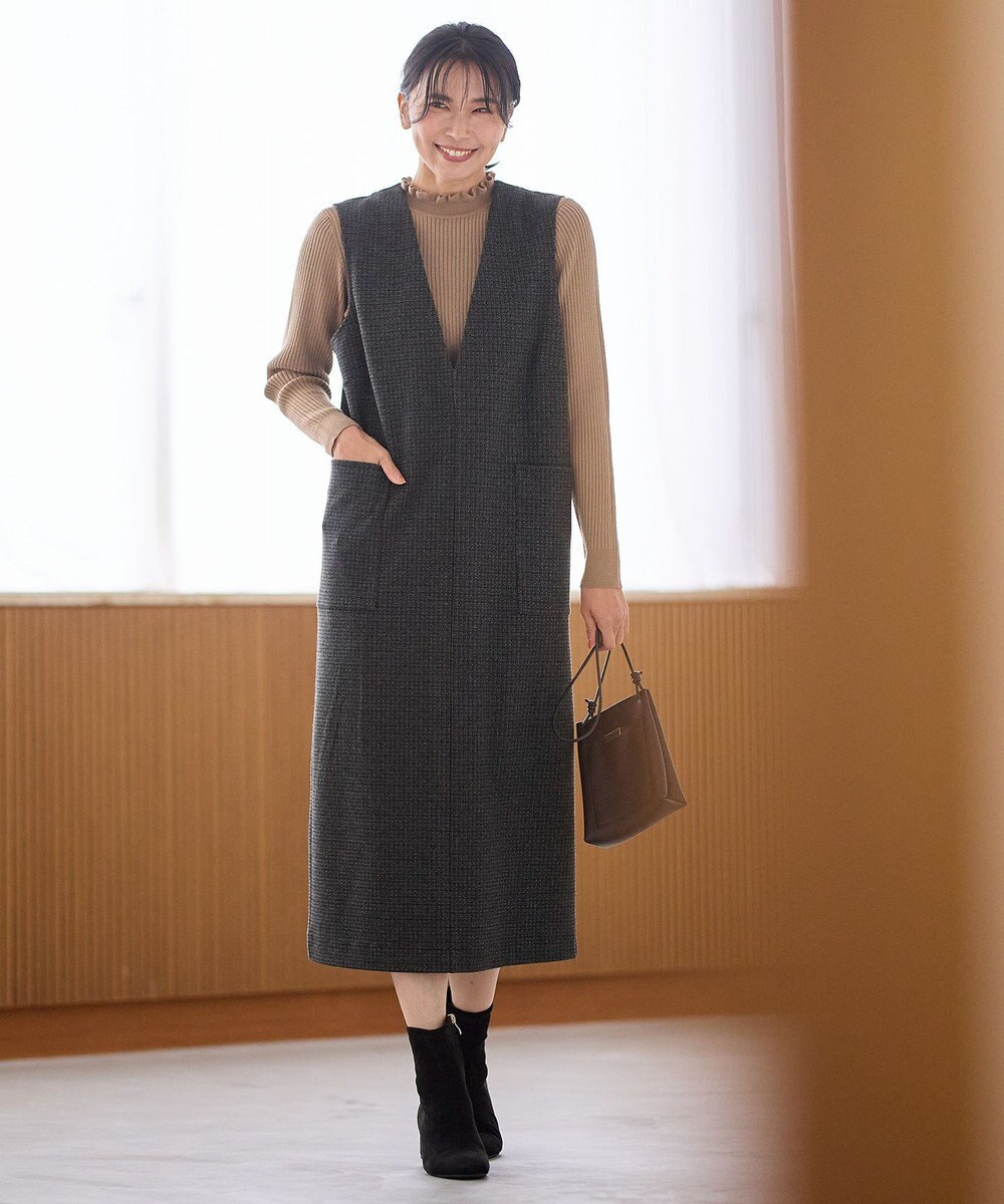 ANY 【洗濯機可】ウォームニットフリルプルオーバー 