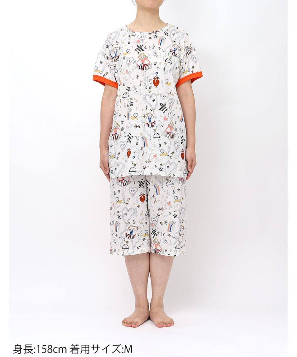 tsumori chisato SLEEP ツモリチサト パジャマ 綿100%(本体) 天竺素材 4分袖 6分丈 レディース UDT122 /ワコール 