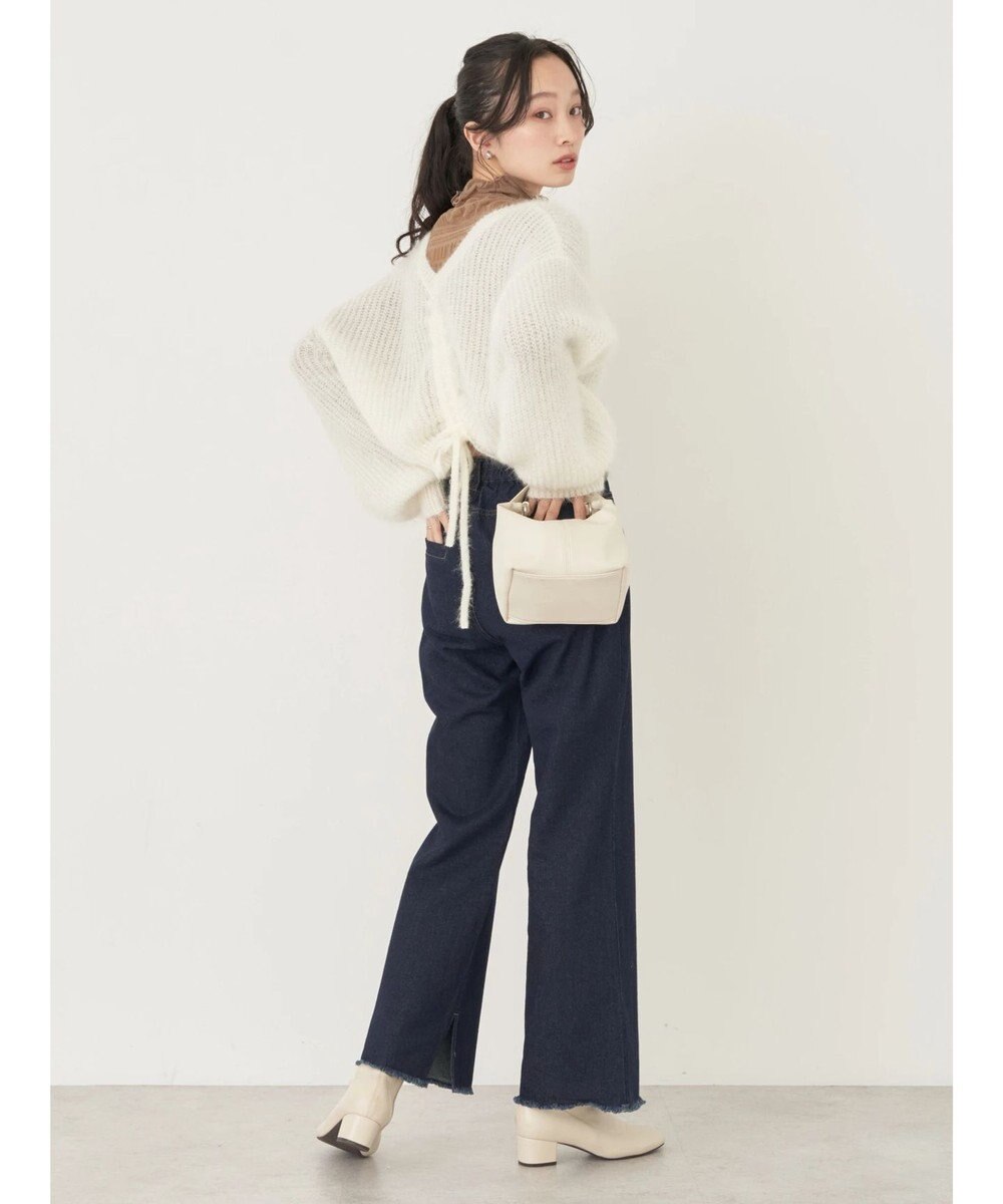 earth music&ecology ジャガードシャーリングシアートップス 