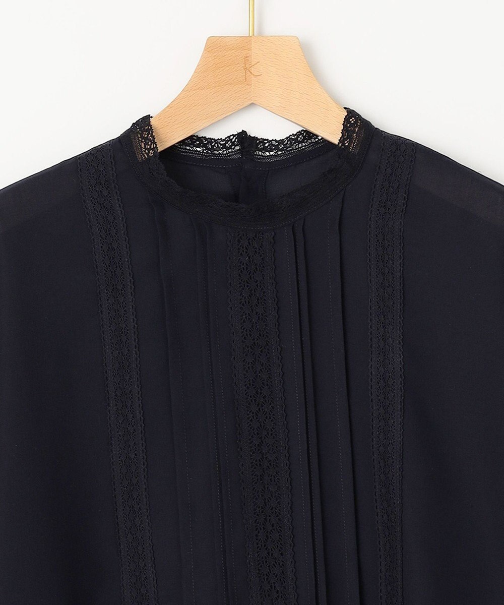 組曲 L 【洗える】シフォンツイルレース ブラウス 