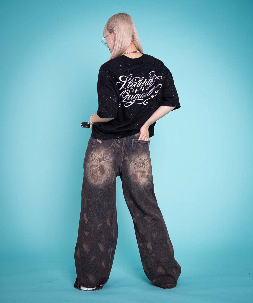 WEGO 【ユニセックス着用ITEM/MLサイズ展開】ラメグラフィックT（SS） 