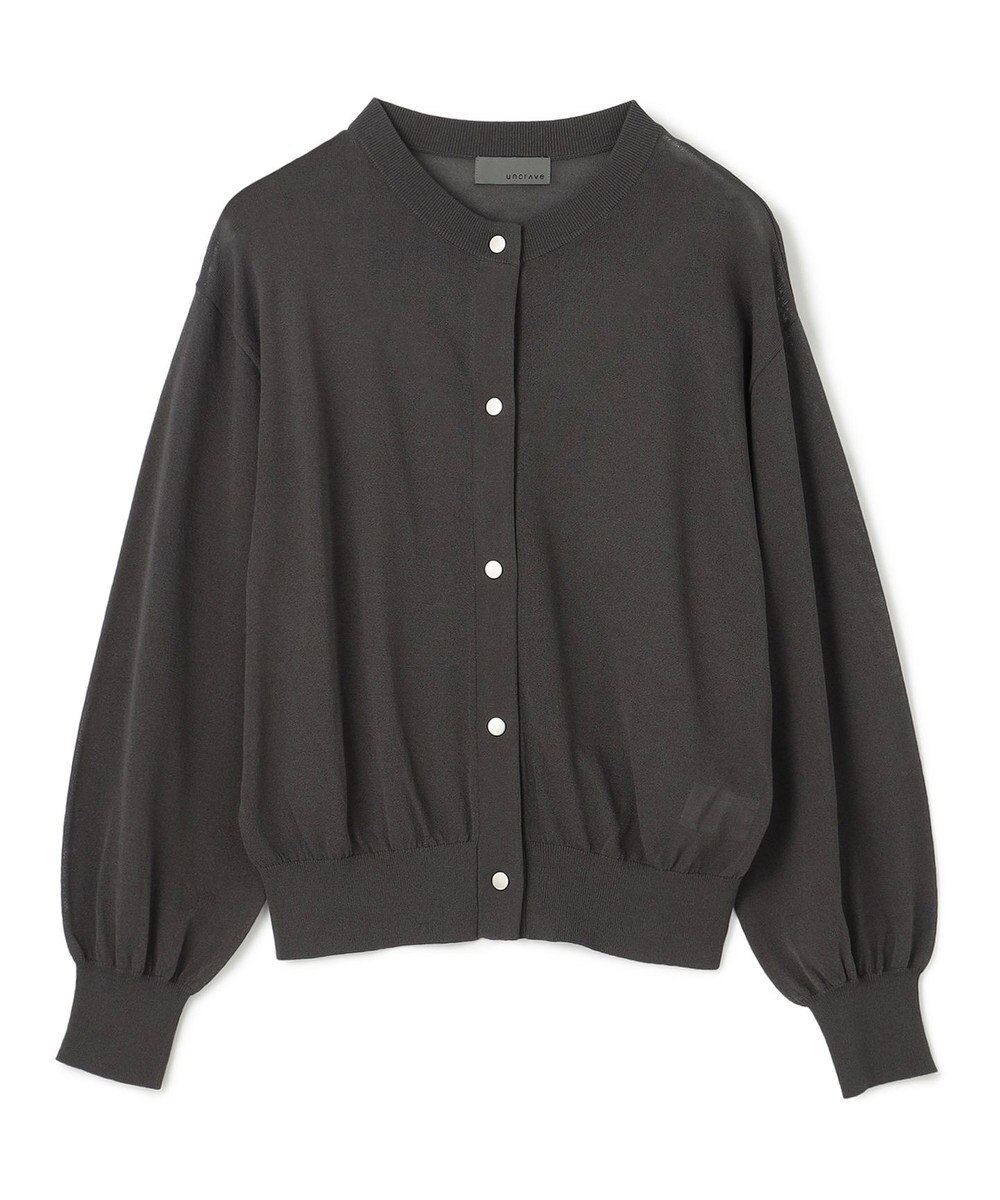 uncrave 【手洗い可】シアー ニットカーディガン（uncrave STANDARD） 