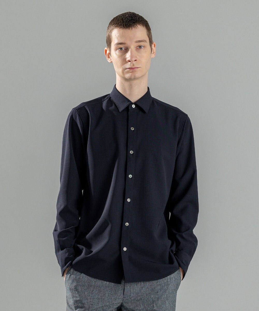 JOSEPH HOMME 新素材【シワになりにくい】テクノボイルストレッチ レギュラーカラーシャツ 