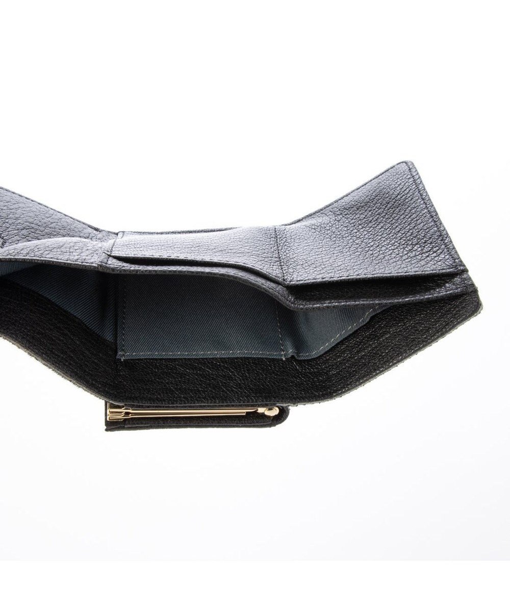 UNBILLION ペルケ perche / ハラコタイプチェック柄3つ折り財布 