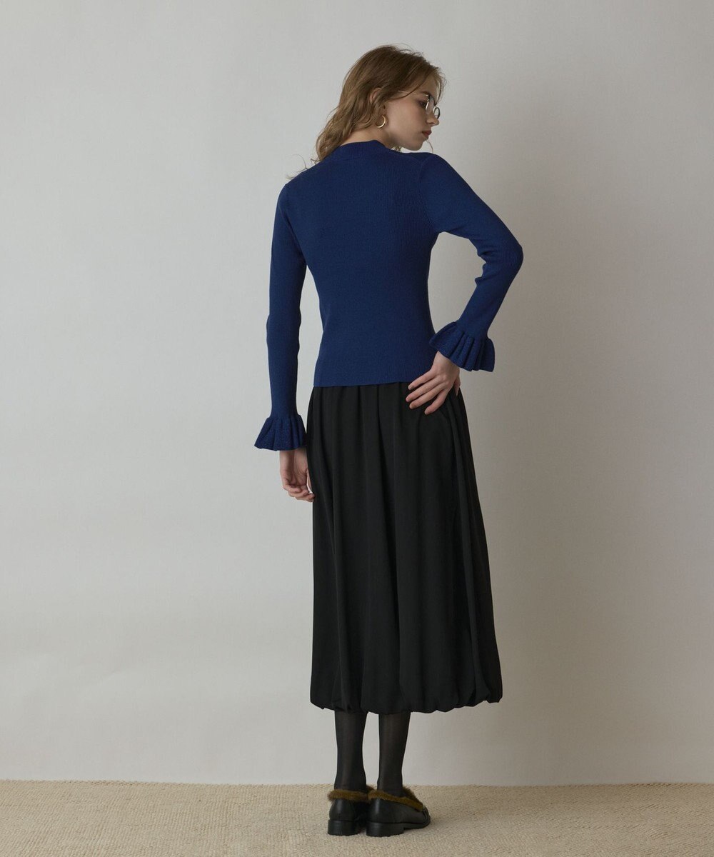 GRACE CONTINENTAL ラメリブニットトップ 