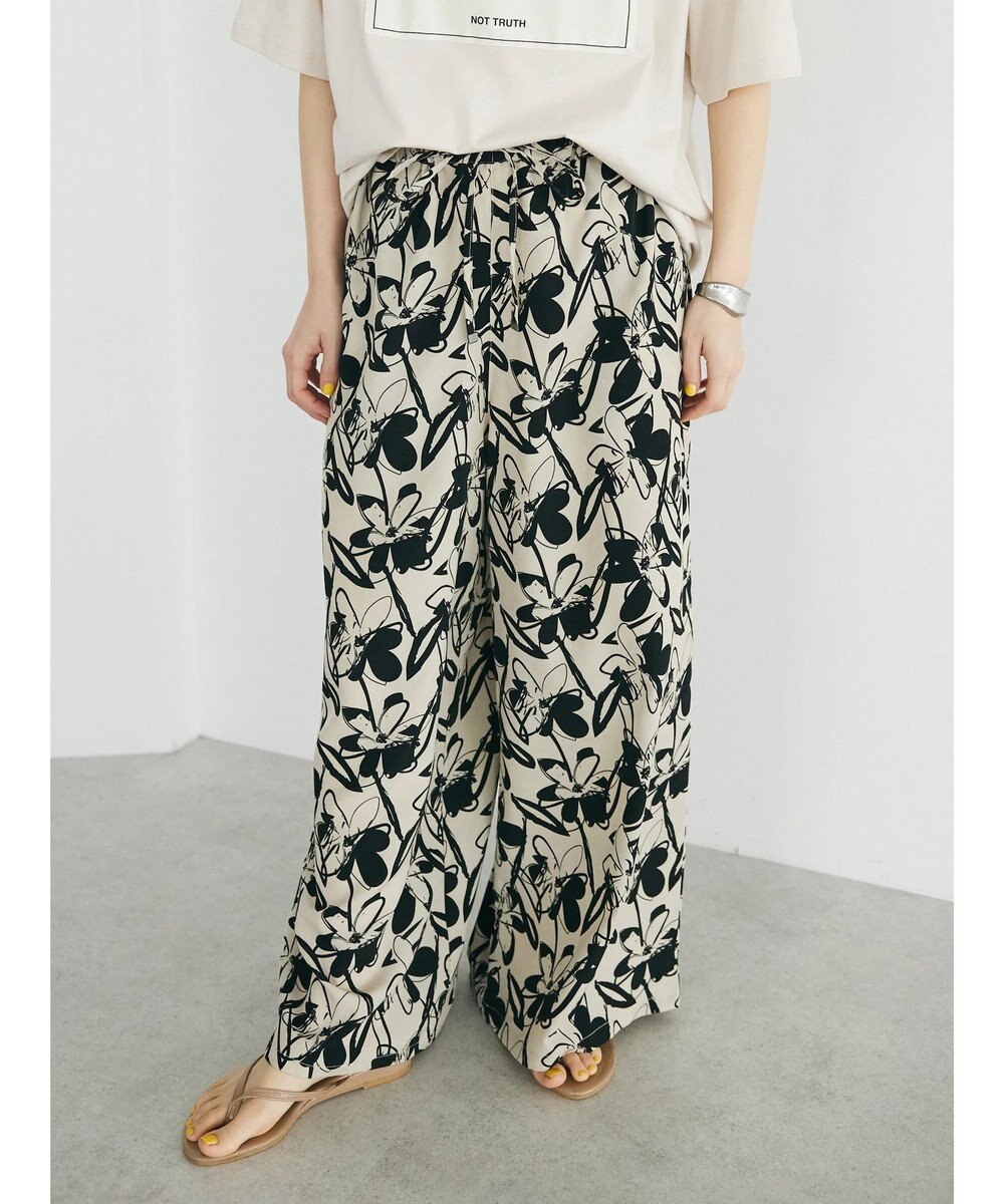 CRAFT STANDARD BOUTIQUE アートフラワーシャーリングパンツ 