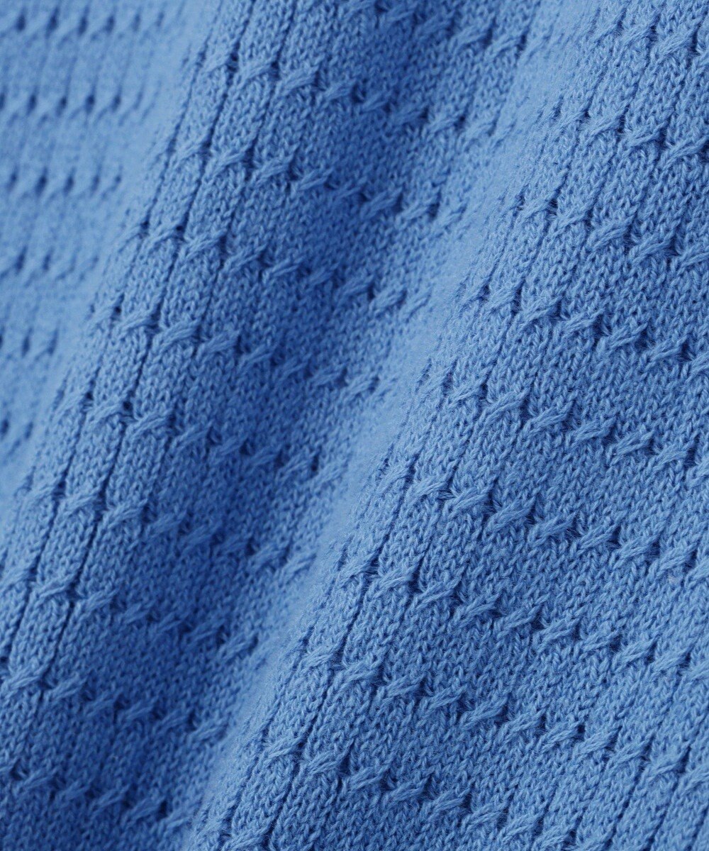 CRAFT STANDARD BOUTIQUE 透かし編み半袖ニットポロシャツ 