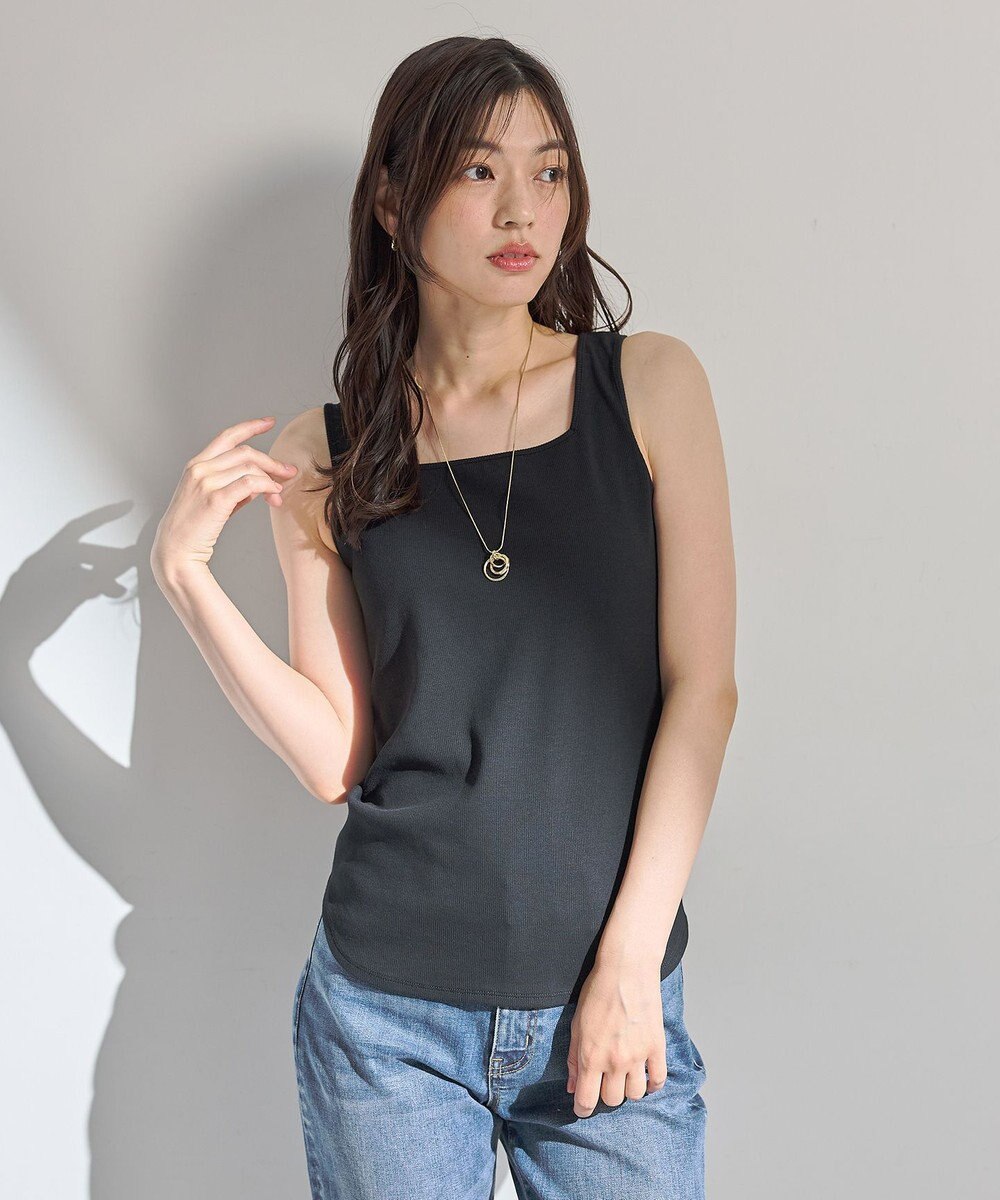 ANY L テレコタンクトップ 