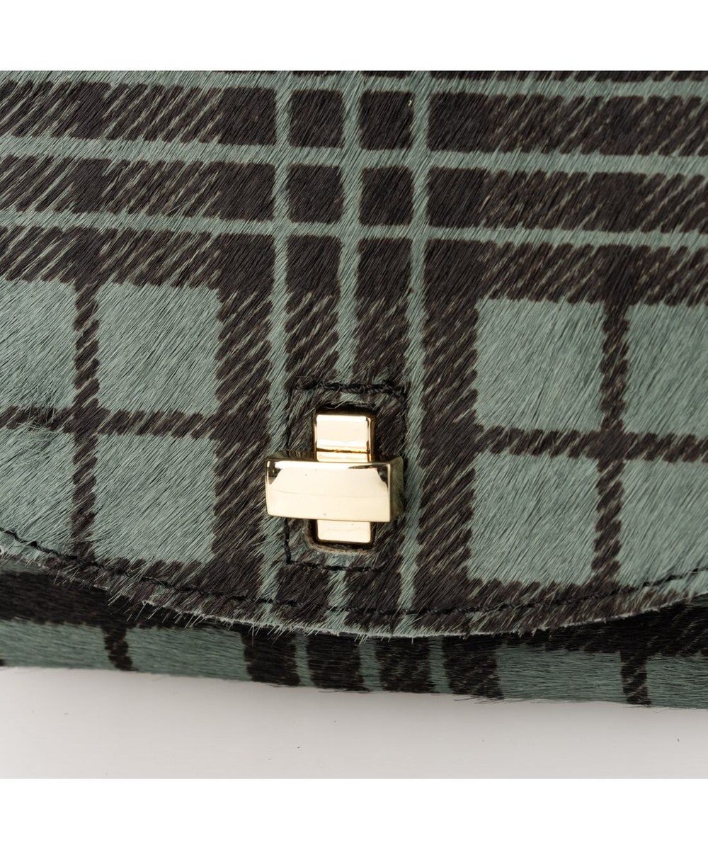 UNBILLION ペルケ perche / ハラコタイプチェック柄3つ折り財布 