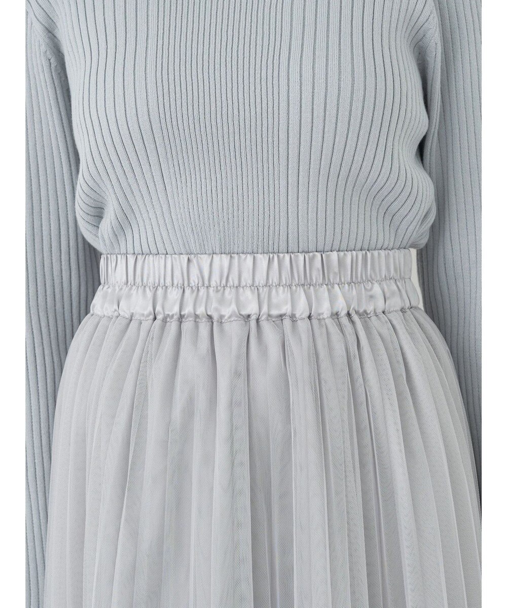 earth music&ecology チュールプリーツスカート 