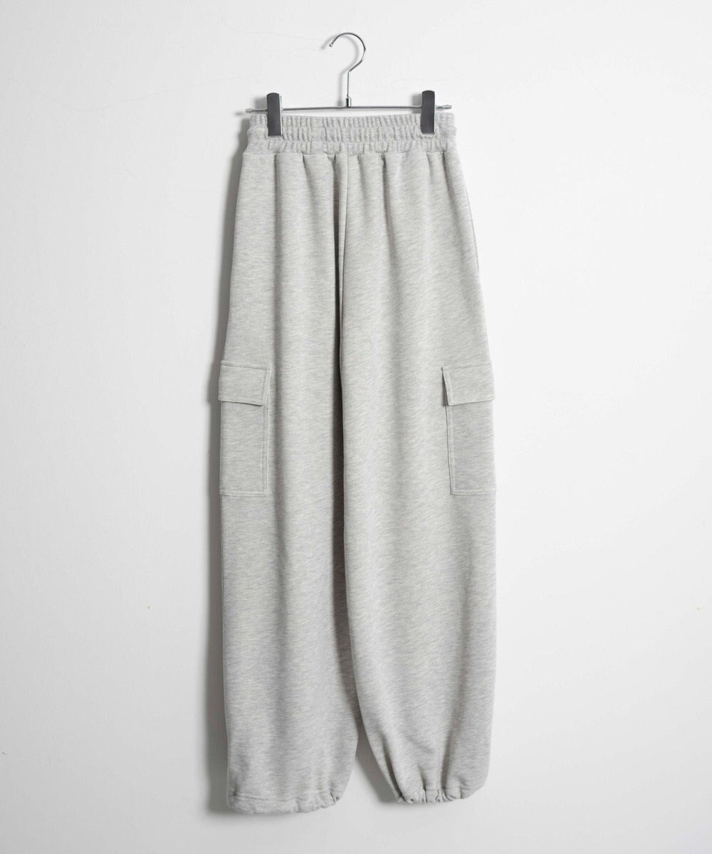 WEGO 【ウエストゴム】スウェットカーゴパンツ 