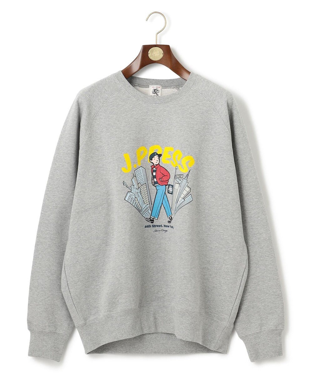 J.PRESS MEN 【AaronChang】【UNISEX】プリント スウエットシャツ 