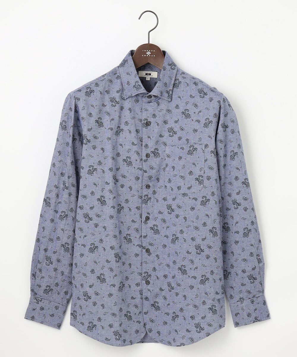 JOSEPH ABBOUD 【柔らか】シャンブレーツイルピーチ シャツ 