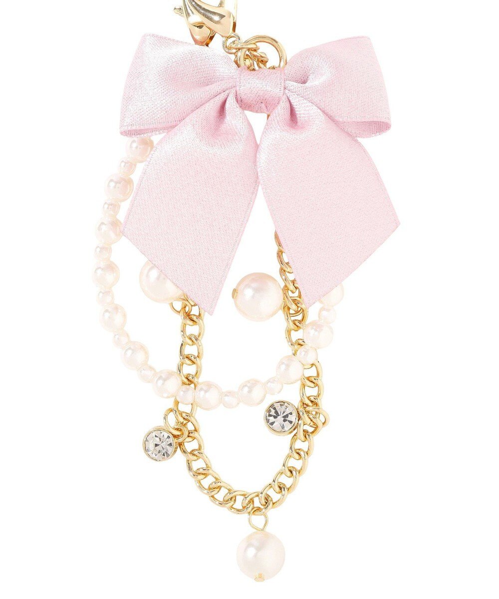 Maison de FLEUR パールビジューリボン2Wayチャーム 