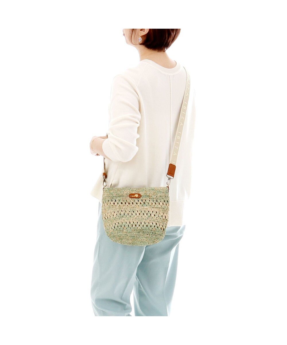 IBIZA ラフィア　ショルダーバッグ 