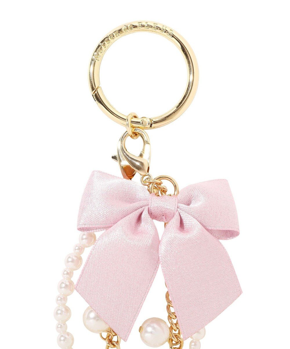 Maison de FLEUR パールビジューリボン2Wayチャーム 