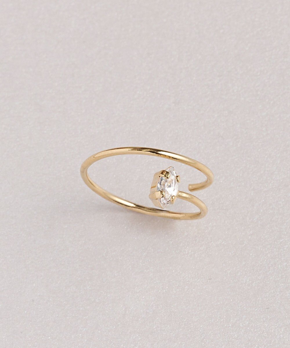 Phoebe ≪TV番組着用商品≫フロートスパイラルビジューリング 