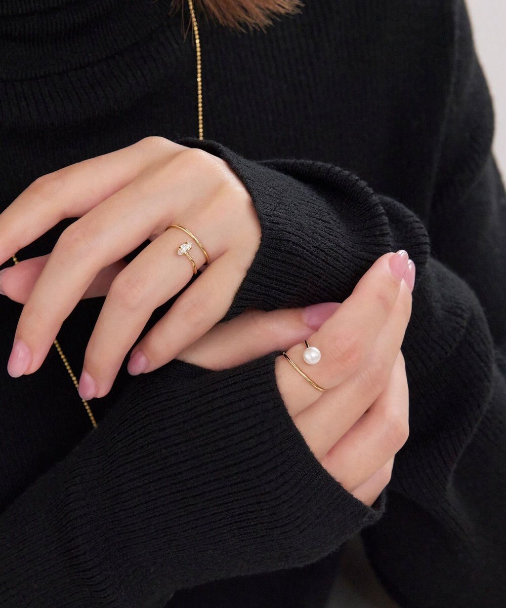 Phoebe ≪TV番組着用商品≫フロートスパイラルビジューリング 