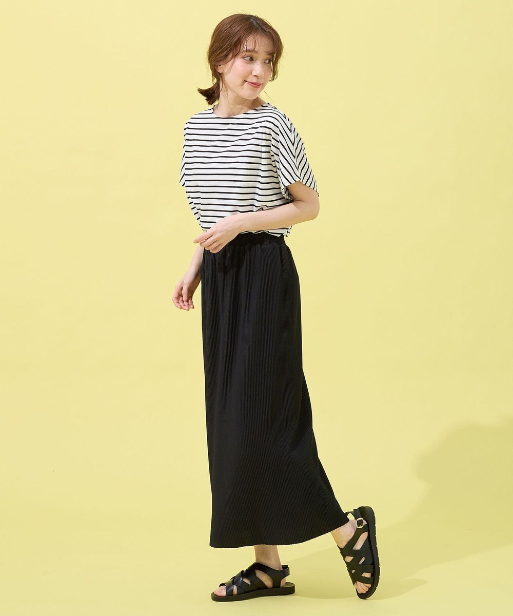 ANY 【洗濯機可/UVケア/接触冷感】フレンチスリーブロゴ・カラーTシャツ 