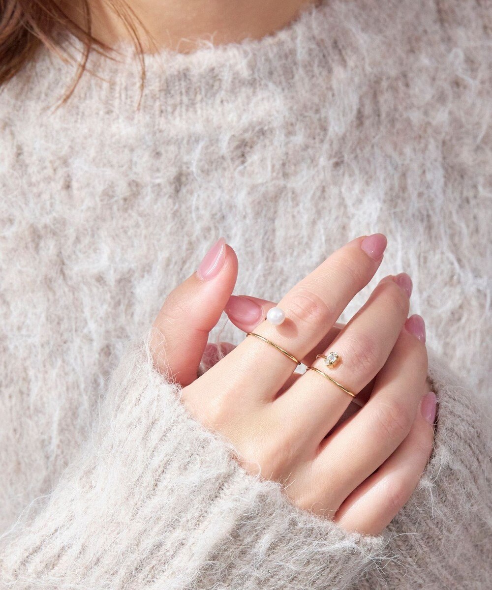 Phoebe ≪TV番組着用商品≫フロートスパイラルビジューリング 