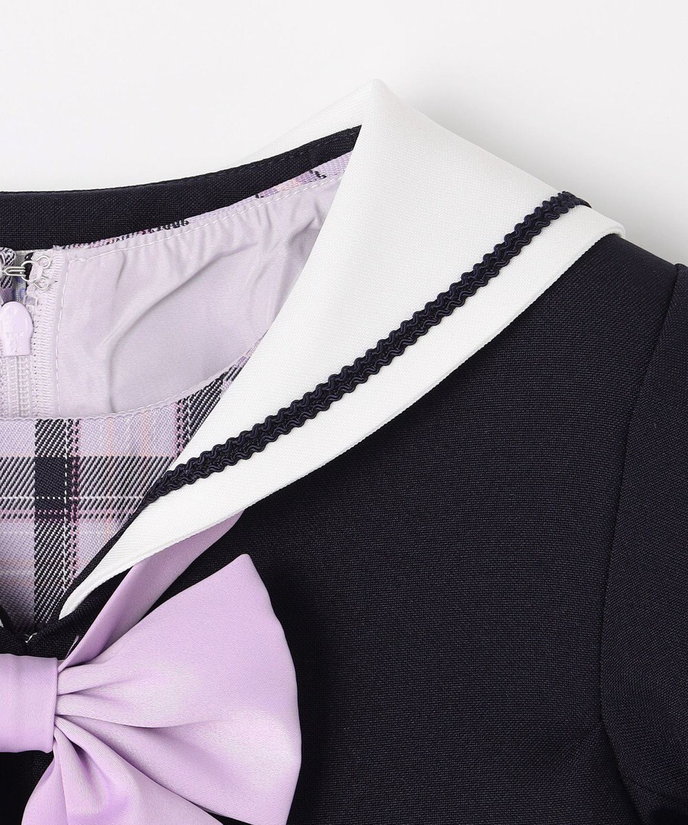 ANY KIDS 【2点セット】セーラージャケット+チェックワンピース 