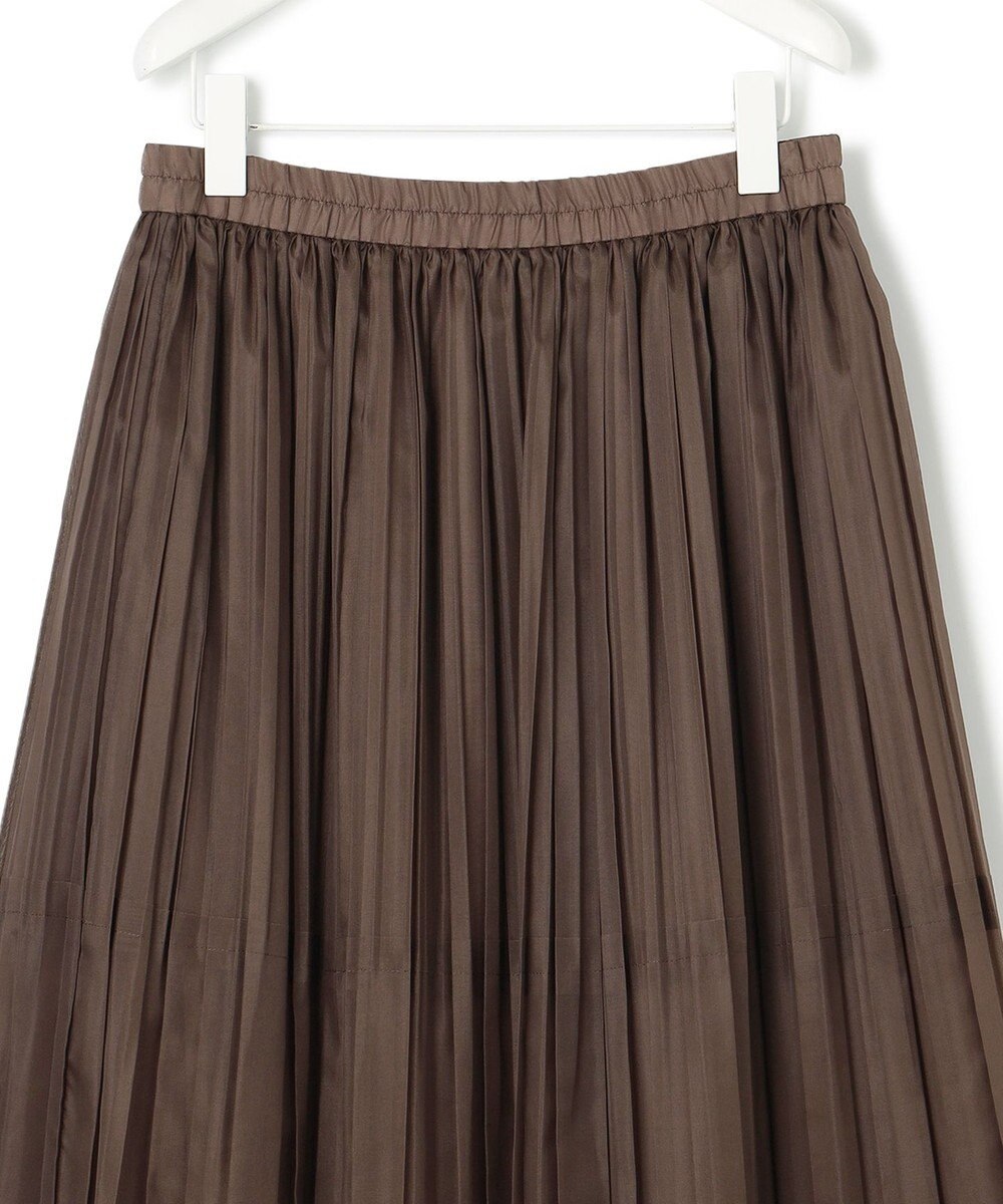 ICB 【洗える】シアープリーツオーガン スカート 