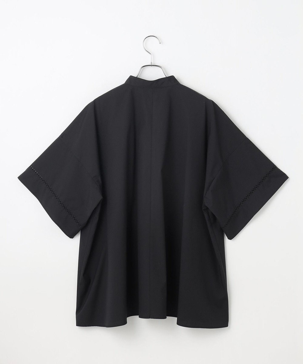 #Newans 【洗える/セットアップ可能】ハシゴレースビブデザインシャツ 