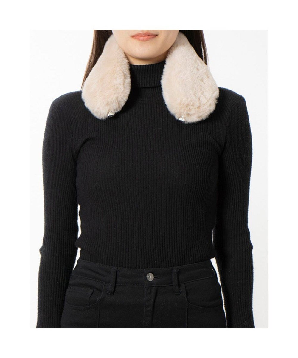 UNBILLION カシュネ cache nez / ビジューマグネットクラスプフェイクファーマフラー 