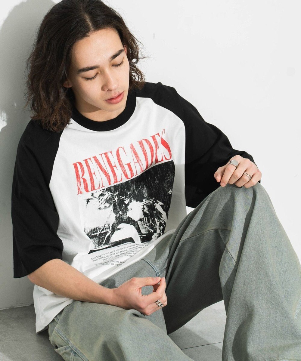 WEGO 【ユニセックス着用ITEM/】グラフィックラグランBIGT（S） 