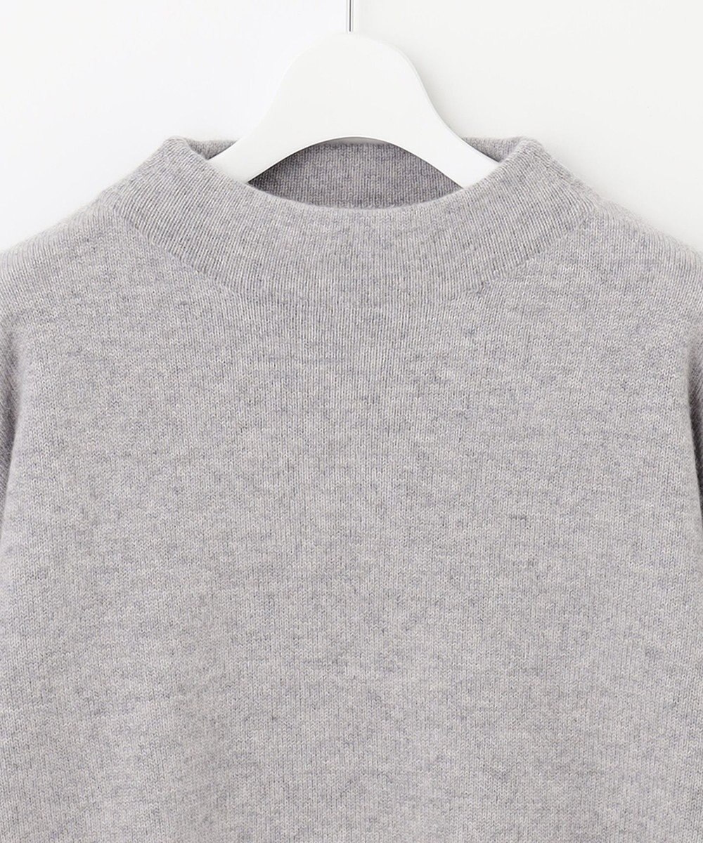 自由区 【洗える】ウールカシミヤブレンド オフネックプルオーバーニット 