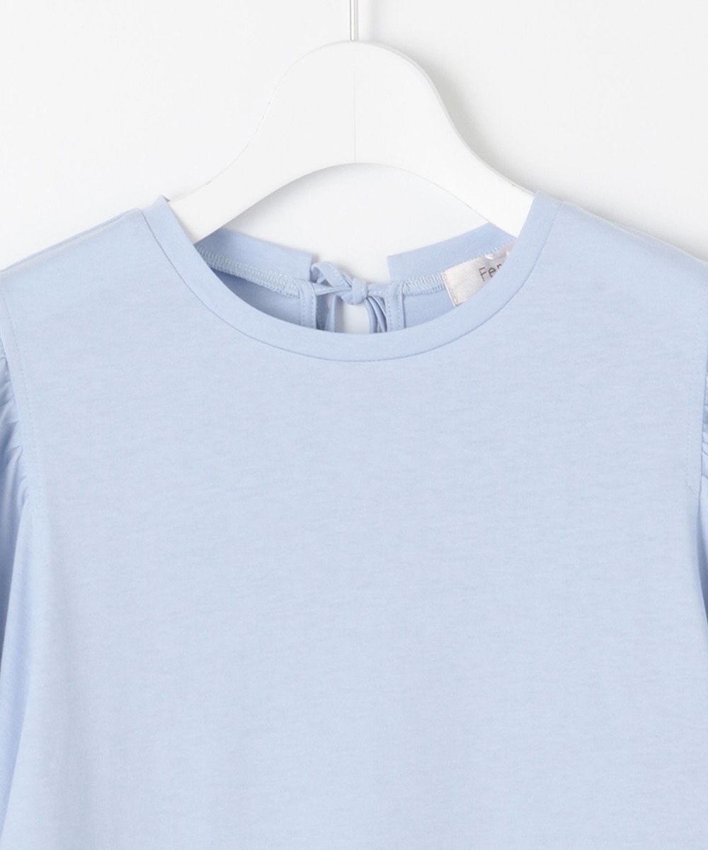 Feroux 【UVケア】バックリボンボリュームスリーブ Tシャツ 